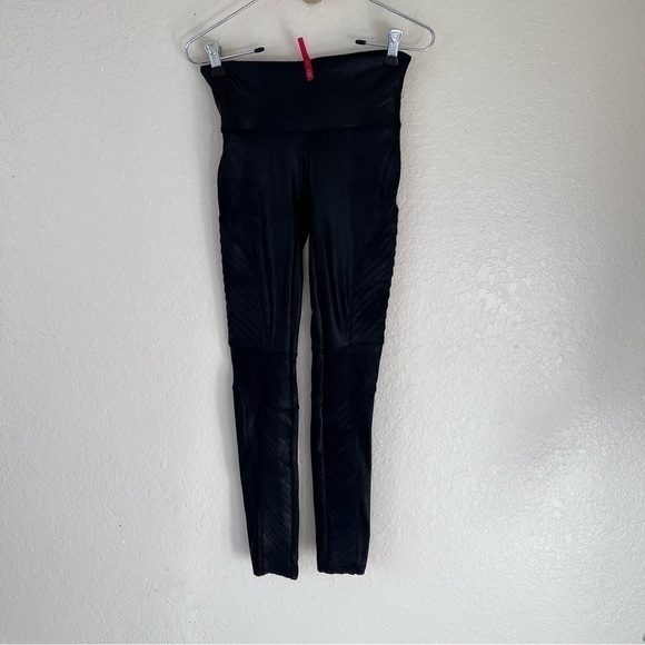 Spanx Faux Leather Moto Leggings size small - Picture 16 of 16